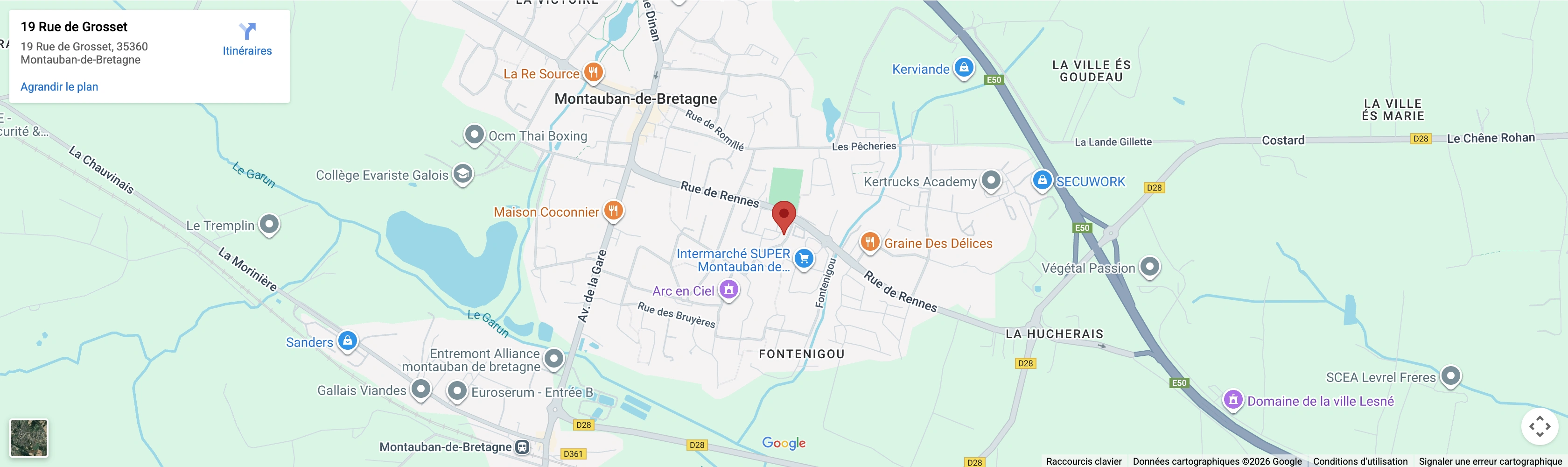 Carte localisation cabinet Pauline Bouilland